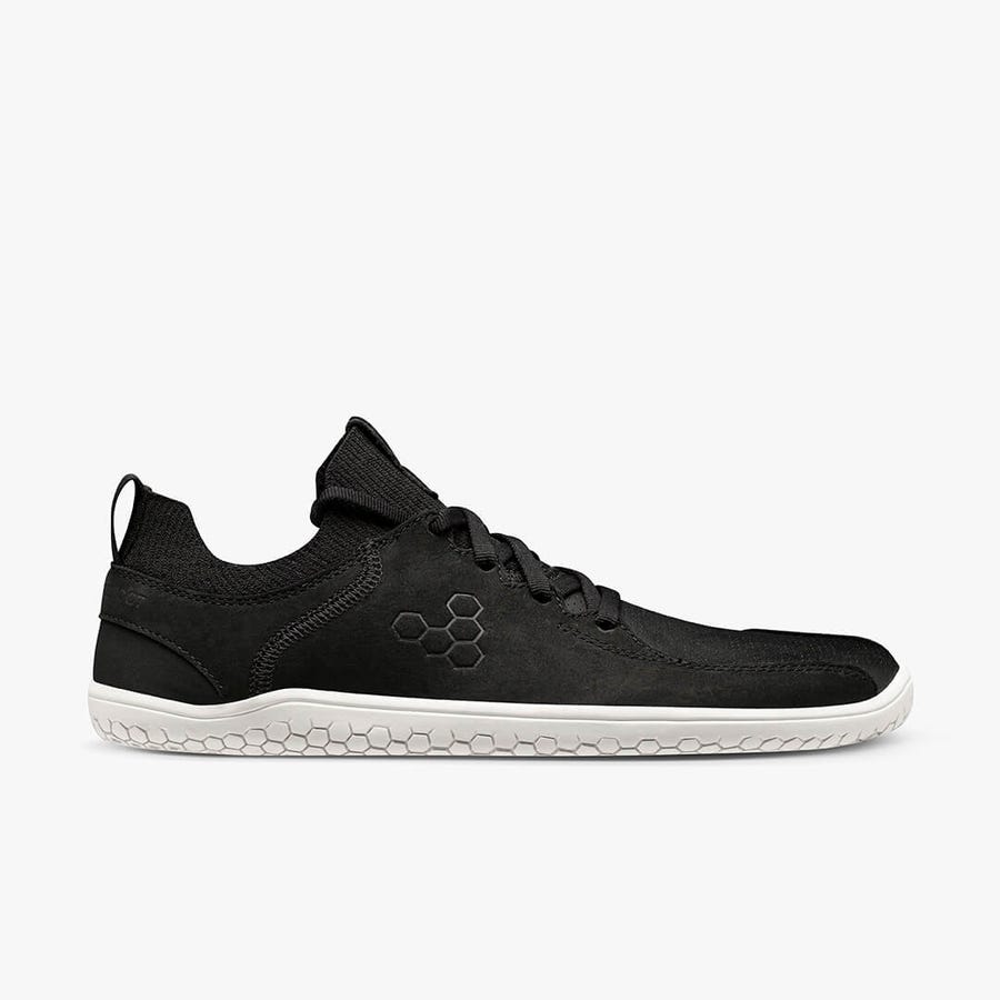 Black Vivobarefoot Primus Knit Lux Women's Trail Shoes | America 0155NWYB